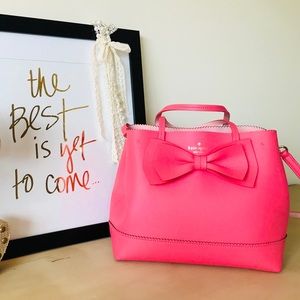 kate spade Giorgia Vanderbilt Pink Bow Purse